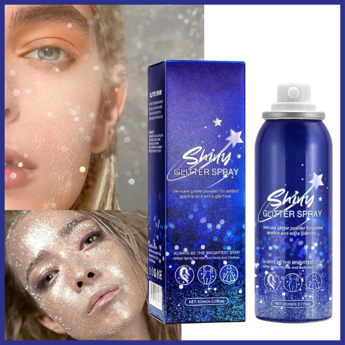 GLITTER SPRAY™ السبراي الأمريكي لتألق لامثيل له 3 في 1