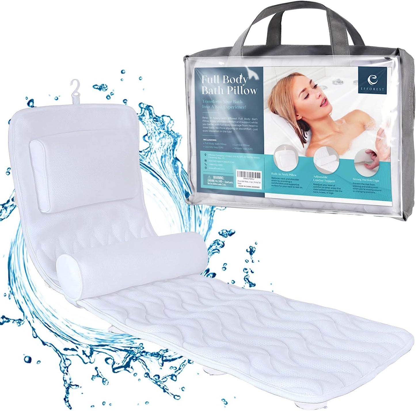 Efforest™ Full Body Bath Tub Pillow