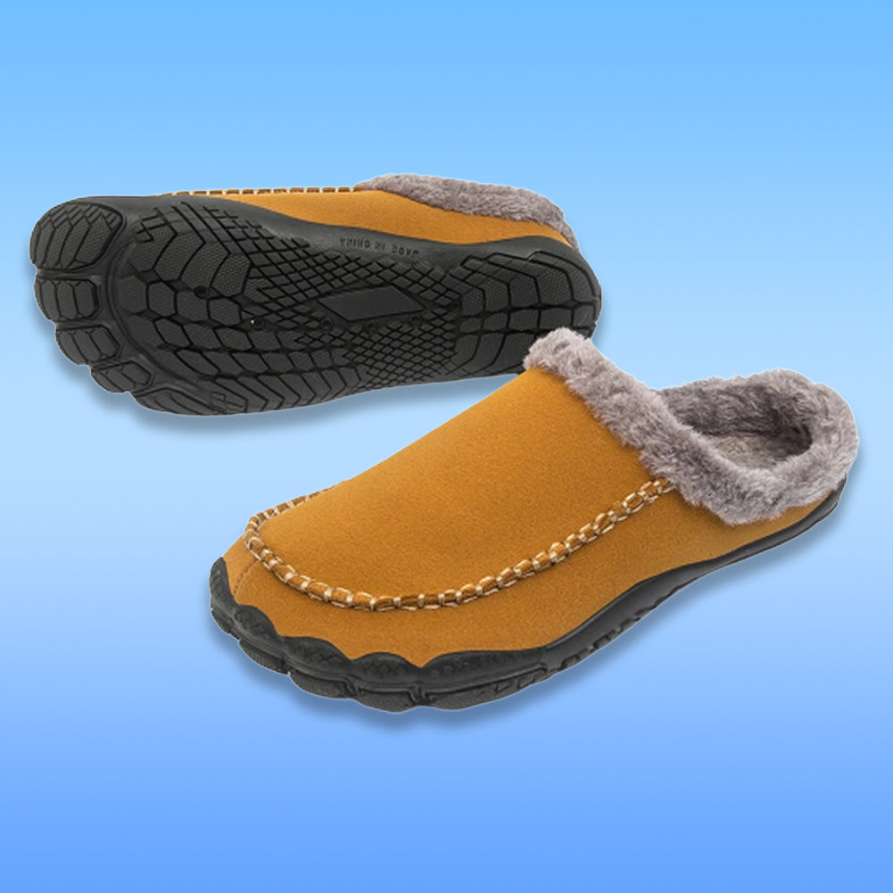CozyFit™ Warme Fell-Pantoffeln