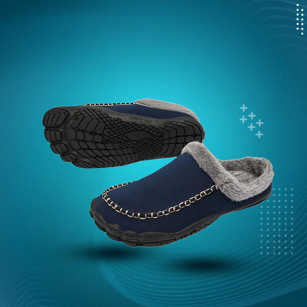 CozyFit™ Warme Fell-Pantoffeln
