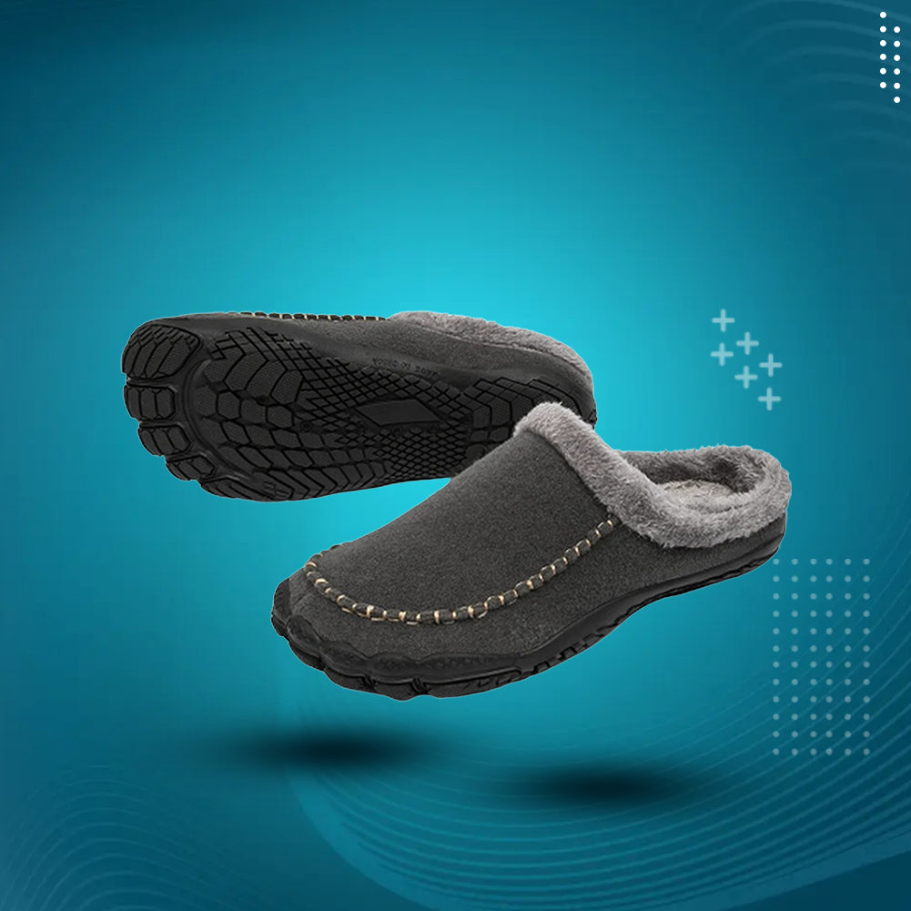 CozyFit™ Warme Fell-Pantoffeln