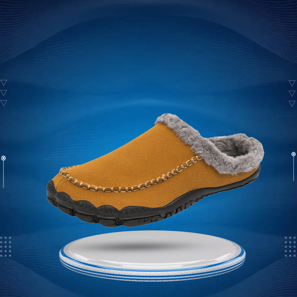 CozyFit™ Warme Fell-Pantoffeln