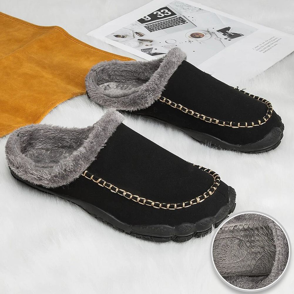 CozyFit™ Warme Fell-Pantoffeln