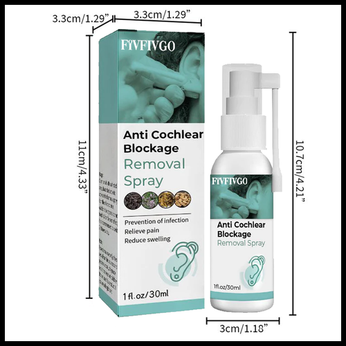 Anti Cochlear Blockage Removal Spray™ بخاخ إزالة انسداد الأذن