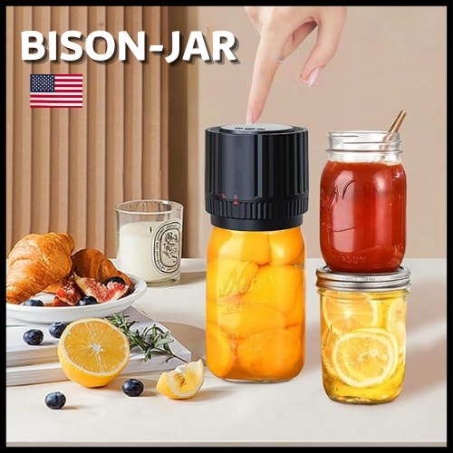 BISON-JAR™ الجهاز الأمريكي لتفريغ الهواء من المعلبات