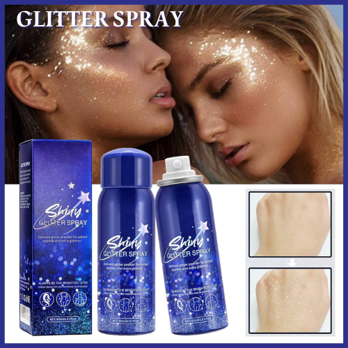 GLITTER SPRAY™ السبراي الأمريكي لتألق لامثيل له 3 في 1