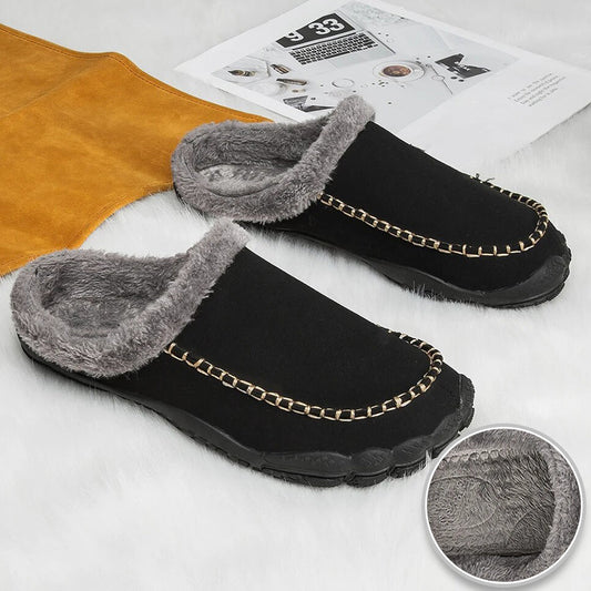 CozyFit™ Warme Fell-Pantoffeln