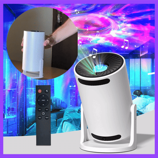 galaxy projector- بروجيكتور ووحدة إضاءة و مكبر للصوت بجهاز واحد
